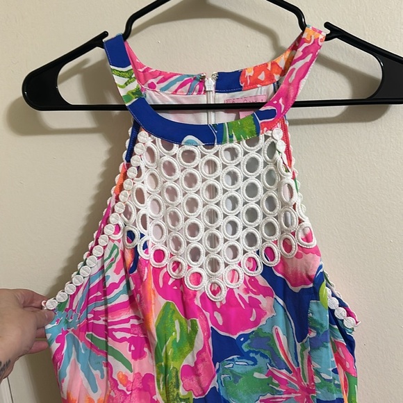 EUC Lilly Pulitzer Tropical Halter Neck Dress - Picture 2 of 5